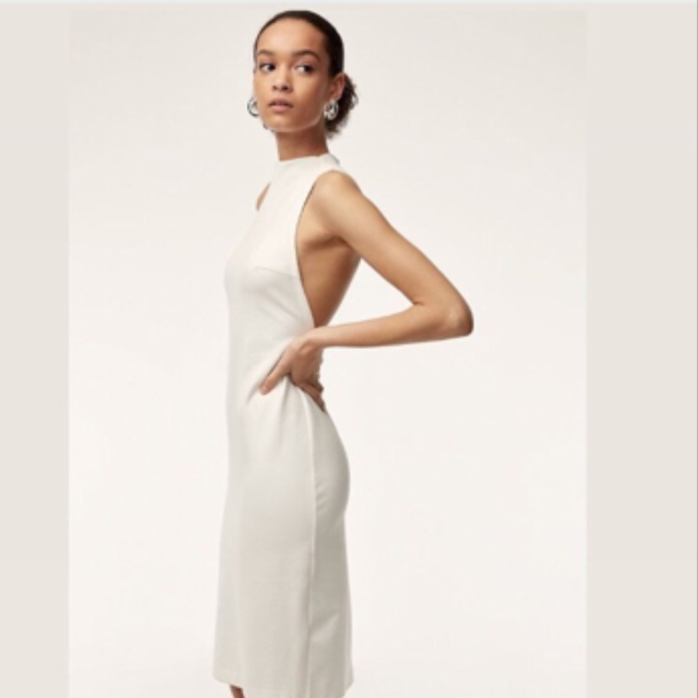 BNWT Aritzia Matheson Dress White Bone 00